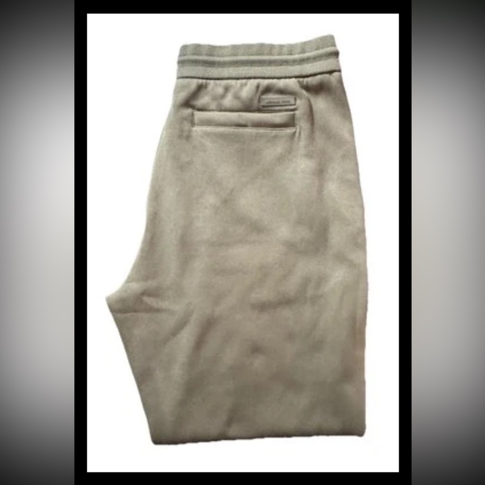Michael Kors Olive Sweatpants with Pocket Detail Size L MSRP $178.00